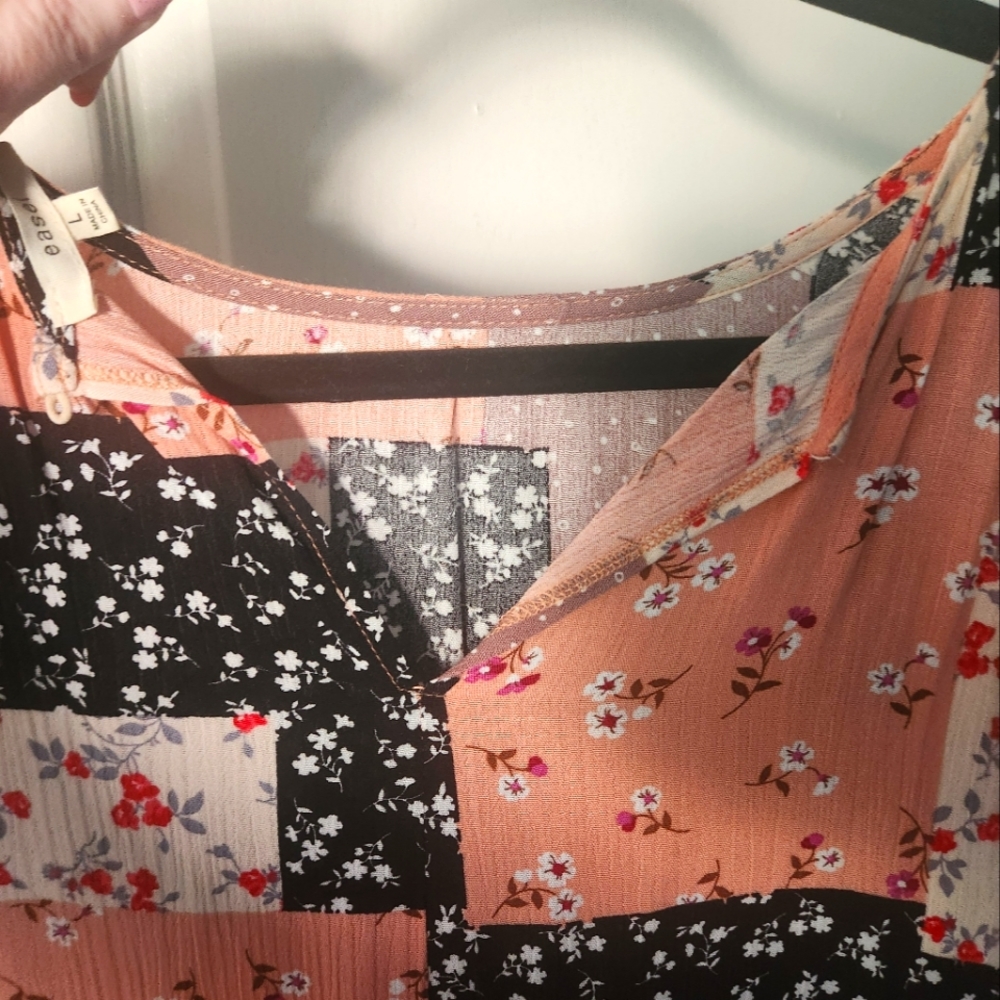 Easel patch work Babydoll top Size Large